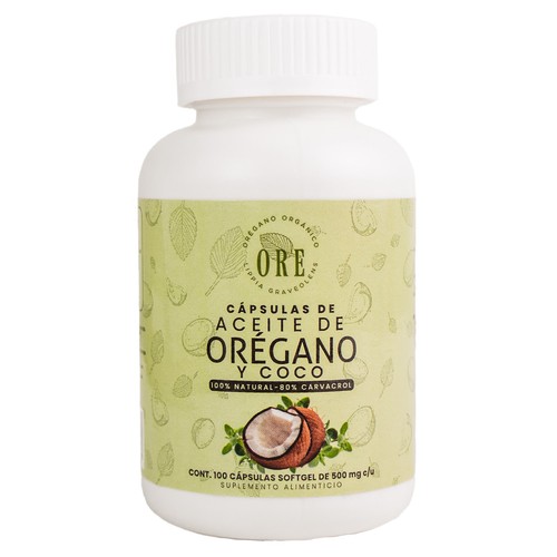 Oregano oil capsules - oil, with