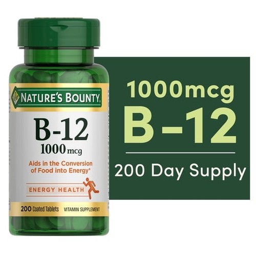 Nature bounty 12 1000mcg - nature’s,